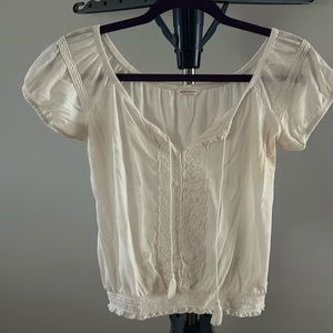 White boho blouse